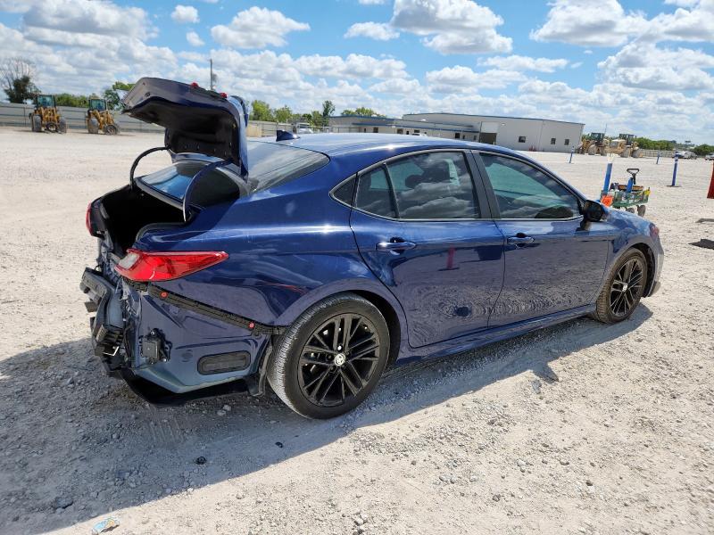 4T1DAACK5SU113578 - 2025 TOYOTA CAMRY XSE BLUE photo 3