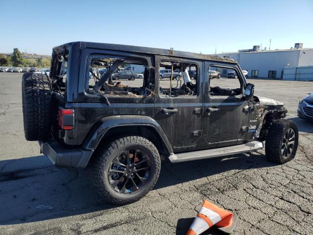 1C4JJXP61NW153270 - 2022 JEEP WRANGLER U SAHARA 4XE BLACK photo 3