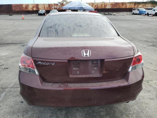 JHMCP26778C038715 - 2008 HONDA ACCORD EX BURGUNDY photo 6