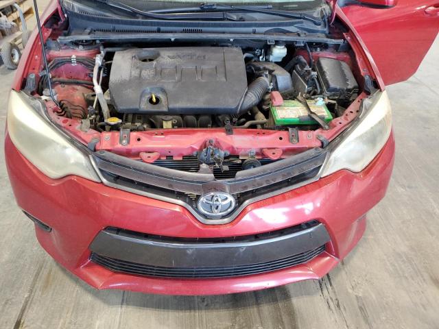 2T1BURHE6GC624614 - 2016 TOYOTA COROLLA L RED photo 11