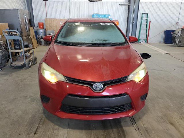 2T1BURHE6GC624614 - 2016 TOYOTA COROLLA L RED photo 5