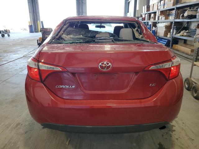 2T1BURHE6GC624614 - 2016 TOYOTA COROLLA L RED photo 6