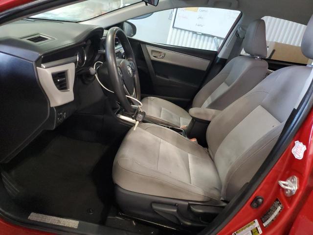 2T1BURHE6GC624614 - 2016 TOYOTA COROLLA L RED photo 7