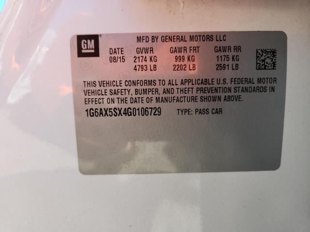 1G6AX5SX4G0106729 - 2016 CADILLAC CTS LUXURY COLLECTION Ağ foto 12