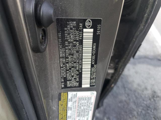 4T1BE32K15U625805 - 2005 TOYOTA CAMRY LE 灰色 照片 12