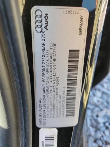 WAUHGAFC2CN175831 - 2012 AUDI A6 PRESTIGE Schwarz Foto 12