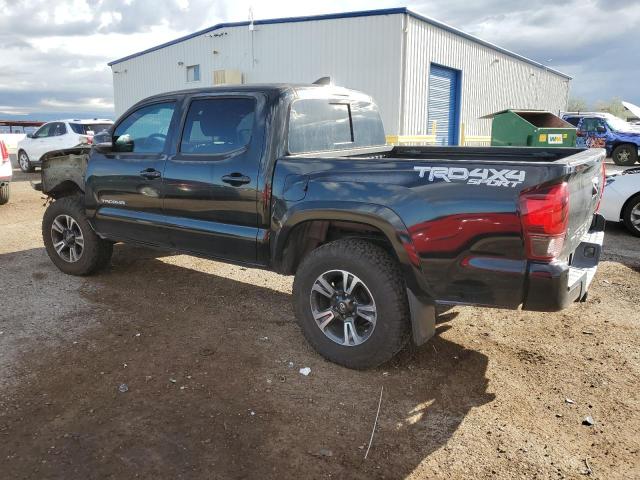 3TMCZ5AN3JM136020 - 2018 TOYOTA TACOMA DOUBLE CAB BLACK photo 2