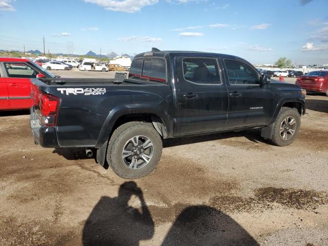 3TMCZ5AN3JM136020 - 2018 TOYOTA TACOMA DOUBLE CAB BLACK photo 3