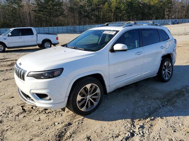 1C4PJLJX7KD146142 - 2019 JEEP CHEROKEE OVERLAND WHITE photo 1