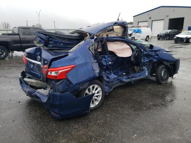 3N1AB7AP5JY238617 - 2018 NISSAN SENTRA S BLUE photo 3