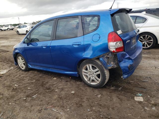 JHMGD38667S057474 - 2007 HONDA FIT S 蓝色 照片 2