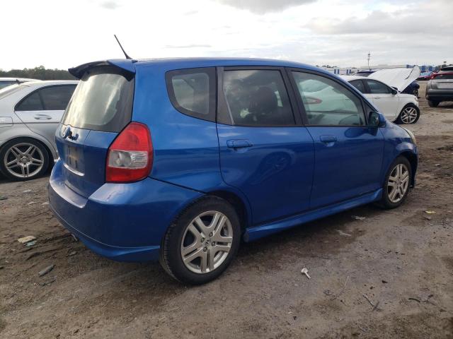 JHMGD38667S057474 - 2007 HONDA FIT S 蓝色 照片 3
