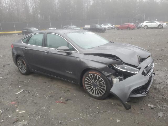 3FA6P0RU0JR181796 - 2018 FORD FUSION TITANIUM/PLATINUM HEV GRAY photo 4