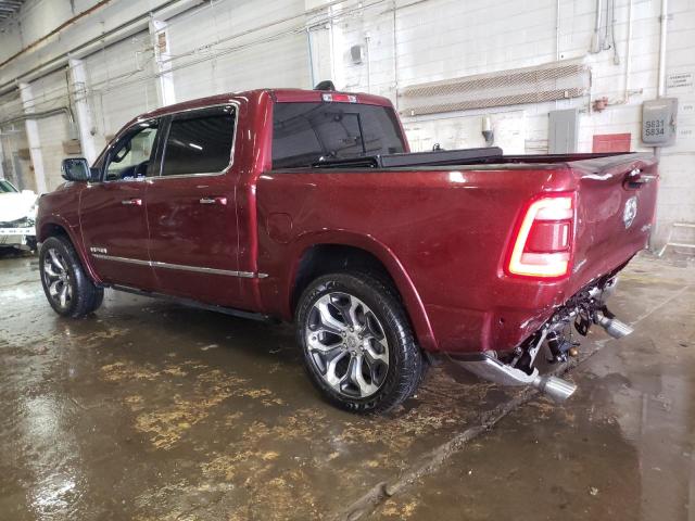 1C6SRFHT4KN707342 - 2019 RAM 1500 LIMITED BURGUNDY photo 2