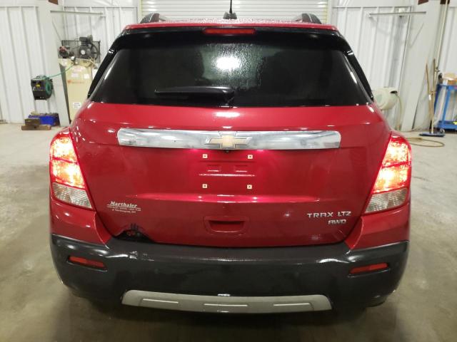 KL7CJTSB4FB211805 - 2015 CHEVROLET TRAX LTZ RED photo 6