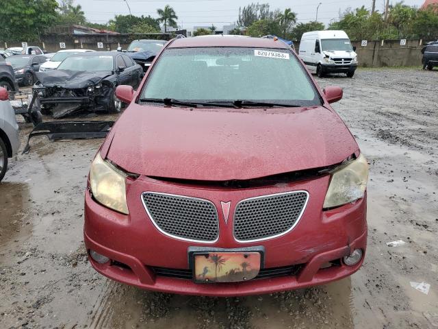 5Y2SL63895Z409105 - 2005 PONTIAC VIBE RED photo 5