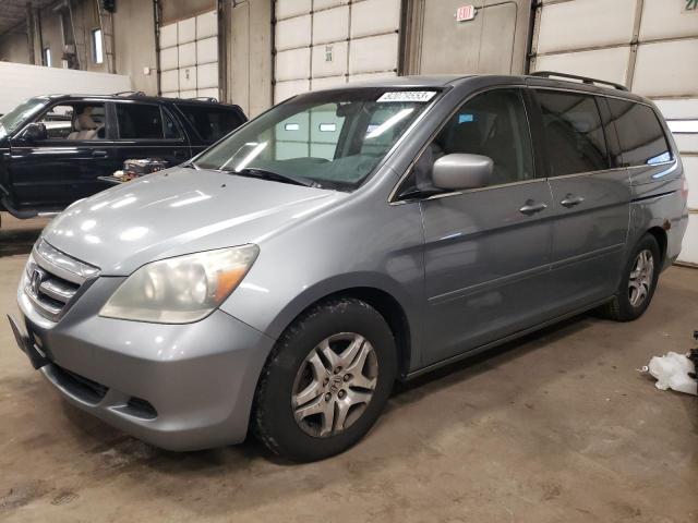 5FNRL38417B002844 - 2007 HONDA ODYSSEY EX BLUE photo 1