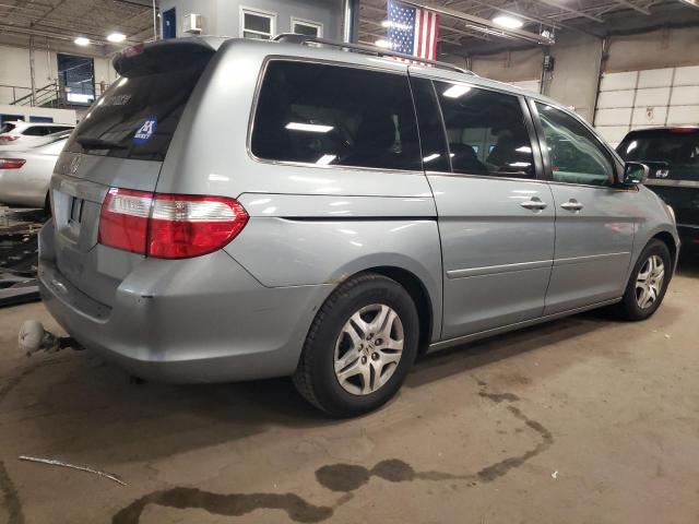 5FNRL38417B002844 - 2007 HONDA ODYSSEY EX BLUE photo 3