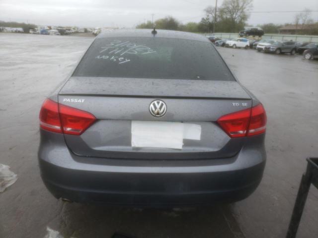 1VWBN7A37DC003121 - 2013 VOLKSWAGEN PASSAT SE GRAY photo 11
