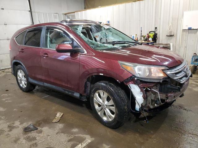 5J6RM4H53EL100614 - 2014 HONDA CR-V EX BURGUNDY photo 4