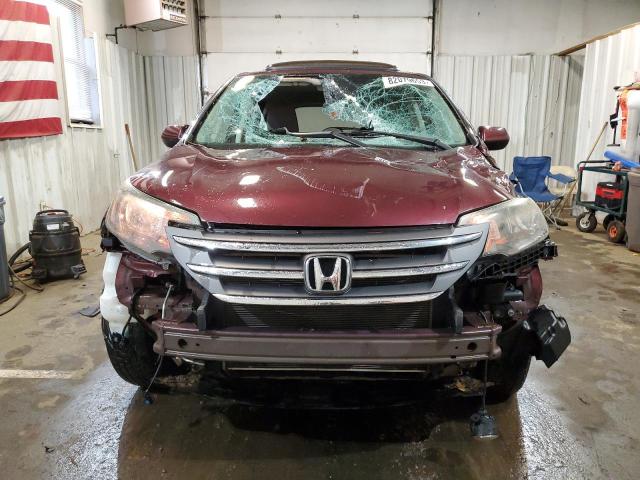 5J6RM4H53EL100614 - 2014 HONDA CR-V EX BURGUNDY photo 5