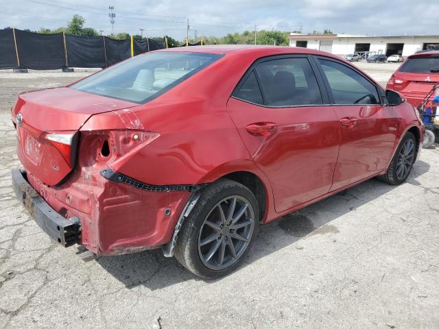 2T1BURHEXFC382456 - 2015 TOYOTA COROLLA L RED photo 3