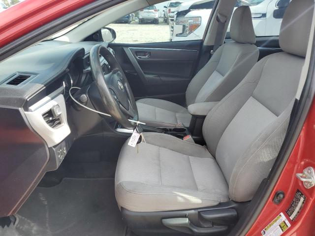 2T1BURHEXFC382456 - 2015 TOYOTA COROLLA L RED photo 7