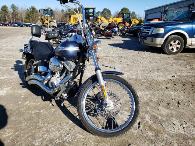 1HD1BHY173Y105939 - 2003 HARLEY-DAVIDSON FXST BLUE photo 1