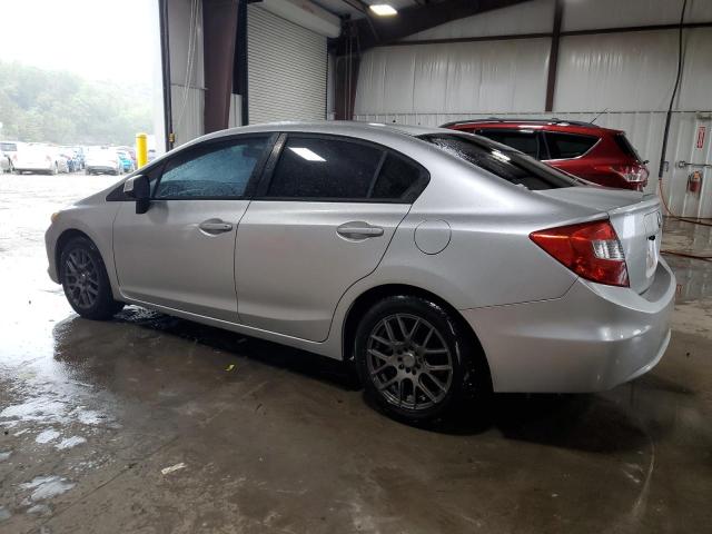 2HGFB2F52CH331201 - 2012 HONDA CIVIC LX SILVER photo 2
