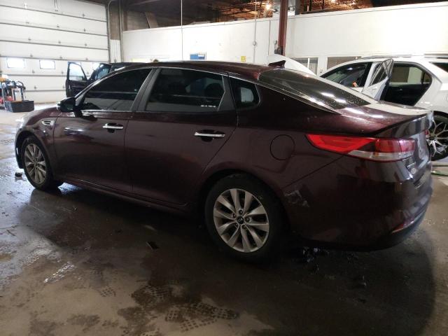 5XXGT4L35GG074610 - 2016 KIA OPTIMA LX BURGUNDY photo 2