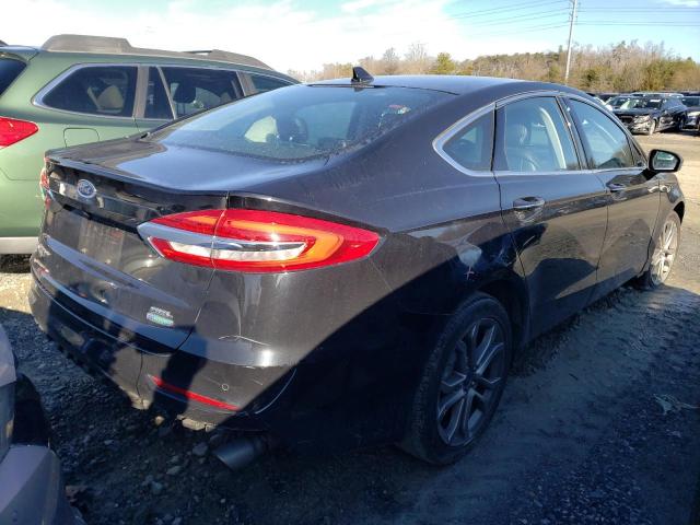 3FA6P0CD7KR117670 - 2019 FORD FUSION SEL BLACK photo 3