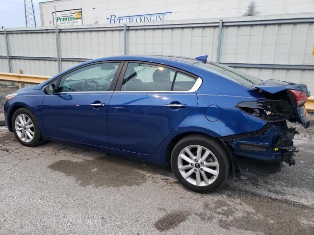 3KPFL4A79HE131516 - 2017 KIA FORTE LX BLUE photo 2