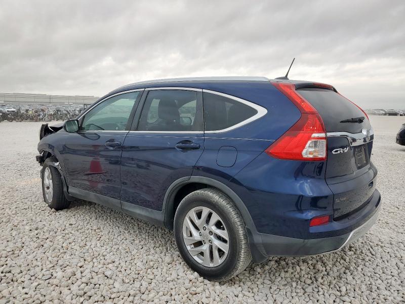2HKRM4H7XGH626317 - 2016 HONDA CR-V EXL BLUE photo 2