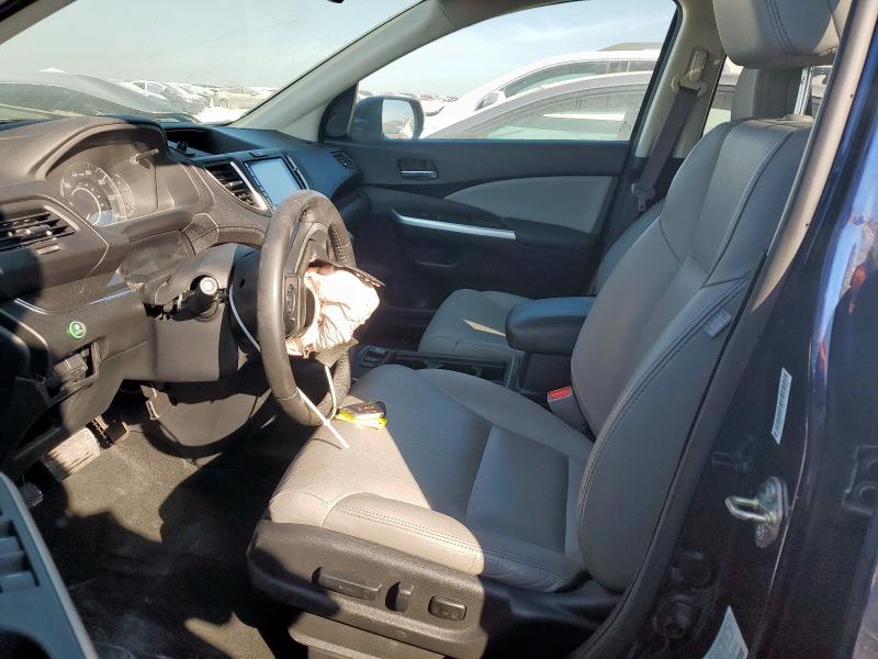 2HKRM4H7XGH626317 - 2016 HONDA CR-V EXL BLUE photo 7