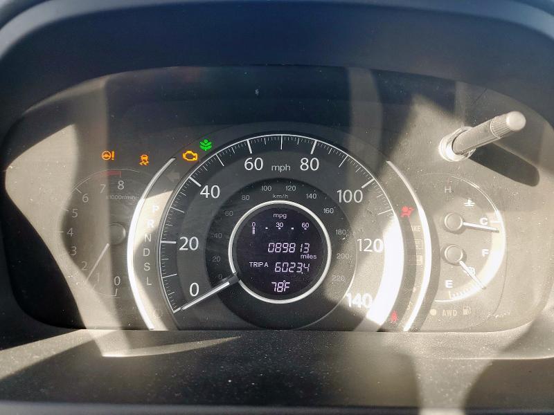 2HKRM4H7XGH626317 - 2016 HONDA CR-V EXL BLUE photo 9