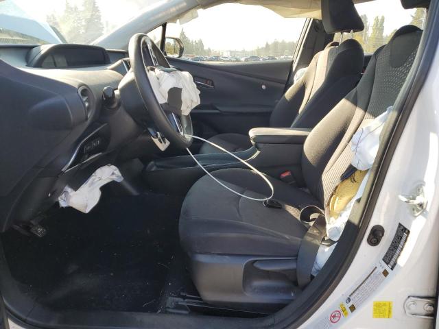 JTDKBRFU7J3060214 - 2018 TOYOTA PRIUS WHITE photo 7