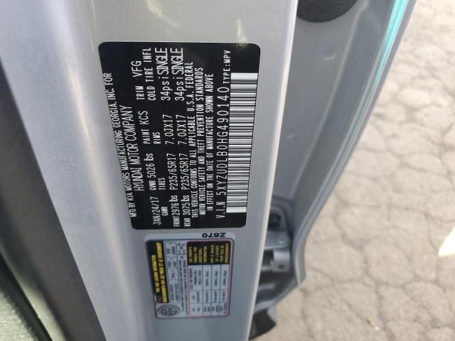 5XYZUDLB0HG490140 - 2017 HYUNDAI SANTA FE SPORT ვერცხლისფერი ფოტო 12