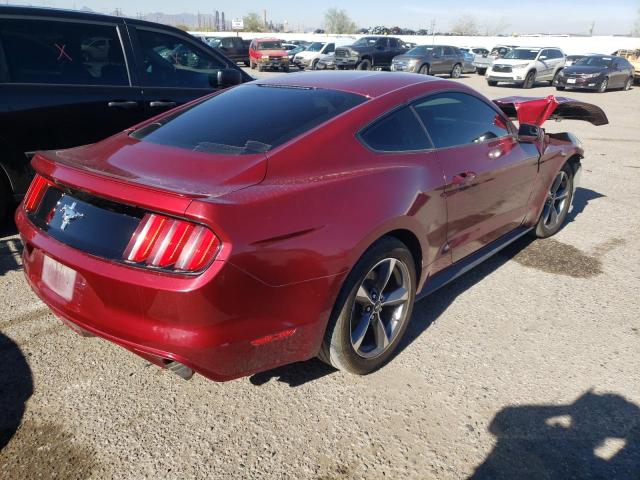 1FA6P8AM7F5339104 - 2015 FORD MUSTANG RED photo 3