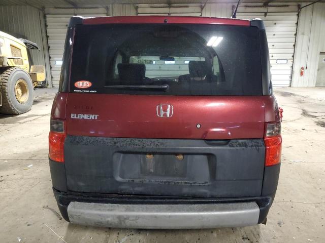 5J6YH28388L012066 - 2008 HONDA ELEMENT LX BURGUNDY photo 6