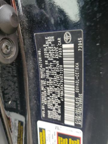 4T1BK3EK7BU621208 - 2011 TOYOTA CAMRY SE შავი ფოტო 12