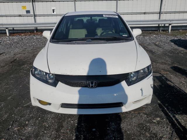 2HGFA16519H351865 - 2009 HONDA CIVIC LX WHITE photo 5