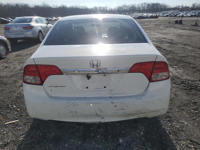 2HGFA16519H351865 - 2009 HONDA CIVIC LX WHITE photo 6