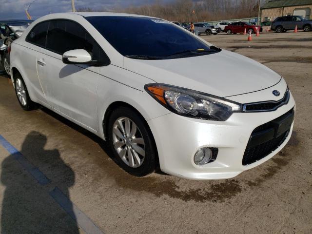 KNAFX6A80E5220582 - 2014 KIA FORTE EX WHITE photo 4