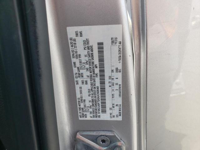 1FMCU0F72GUC50540 - 2016 FORD ESCAPE S SILVER photo 13