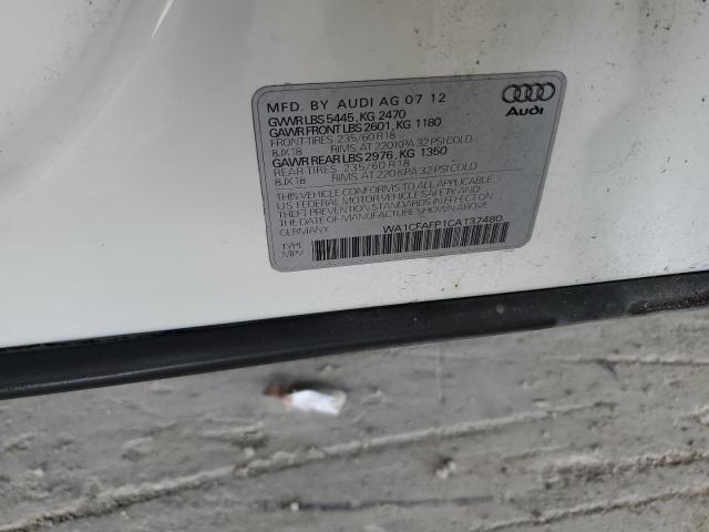 WA1CFAFP1CA137480 - 2012 AUDI Q5 PREMIUM 白色 照片 13