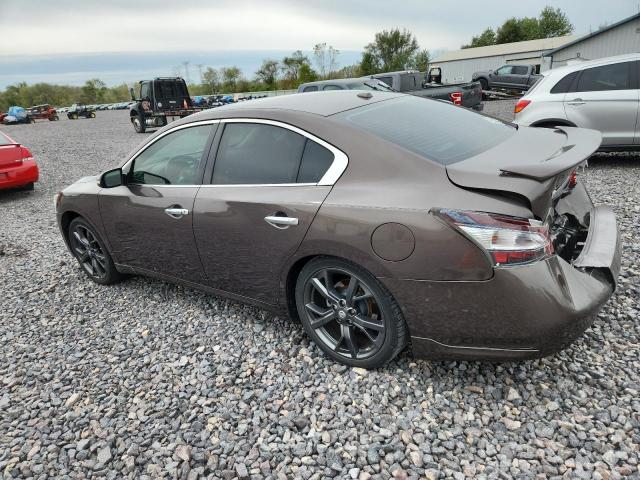 1N4AA5AP5EC430533 - 2014 NISSAN MAXIMA S Marron photo 2