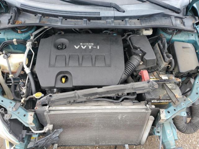 1NXBU4EE9AZ275008 - 2010 TOYOTA COROLLA BASE TURQUOISE photo 11