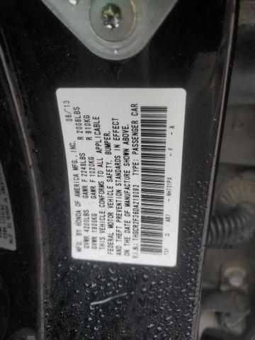 1HGCR2F36DA219093 - 2013 HONDA ACCORD LX BLACK photo 12