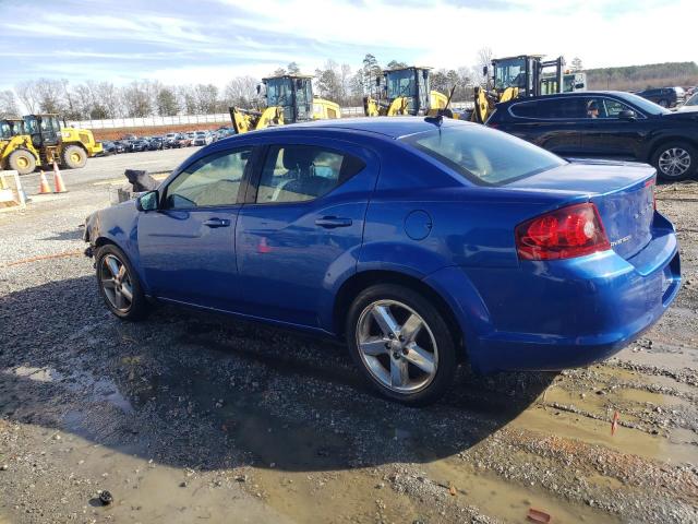 1C3CDZCB5CN315097 - 2012 DODGE AVENGER SXT BLUE photo 2