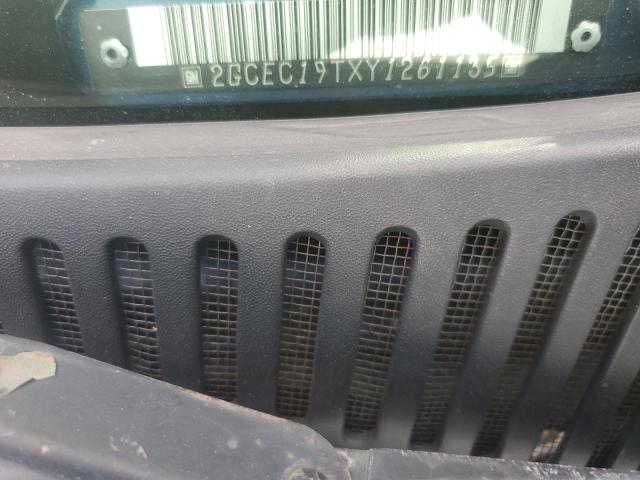 2GCEC19TXY1261135 - 2000 CHEVROLET SILVERADO C1500 BLUE photo 12